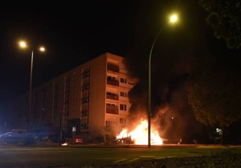 Riot in Nantes, France