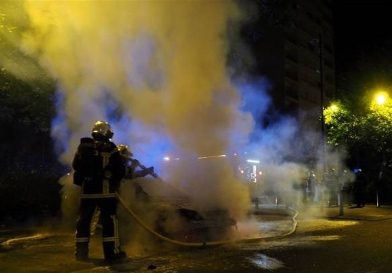 Riot in Nantes, France