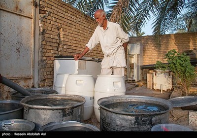 آبرسانی با تانکر آب به روستاهای آبادان 