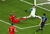 جام‌جهانی 2018| فرانسه و بلژیک نهمین تساوی نیمه اول نیمه‌نهایی جام‌جهانی را رقم زدند