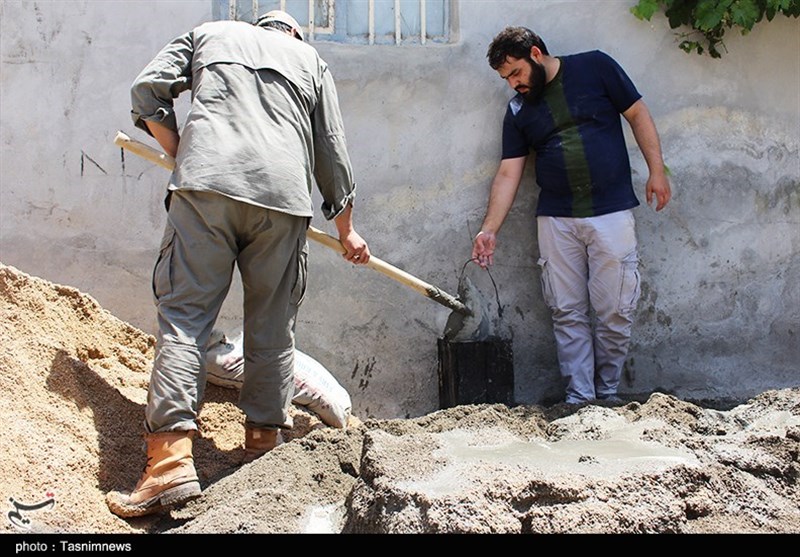 بجنورد| طعم شیرین &quot;خدمت و جهاد&quot; جوانان حسین‌جانی در گرمای داغ تابستان به‌روایت تصویر