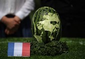 Faces of Russia’s World Cup Stars on Watermelon