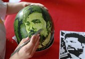 Faces of Russia’s World Cup Stars on Watermelon