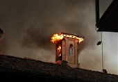 روایت تصویری آتش سوزی مسجد جامع ساری