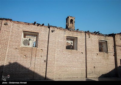 مسجد جامع ساری پس از مهار آتش