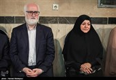 فاطمه راکعی و جواد محقق در مراسم اختتامیه هشتمین جایزه ادبی پروین اعتصامی