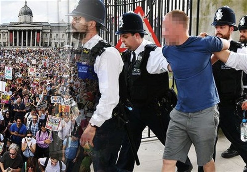 بازداشت 6 نفر از تظاهرات کنندگان ضد ترامپ در لندن