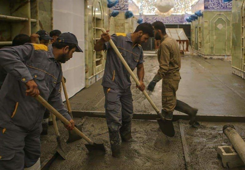 کرمان | 99 درصد کار بازسازی‌سازی حرم اباعبدالله(ع) در کربلا تمام شده است