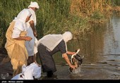 مراسم غسل تعمید صابئین مندایی در اهواز