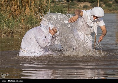 مراسم غسل تعمید صابئین مندایی در اهواز