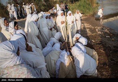 مراسم غسل تعمید صابئین مندایی در اهواز