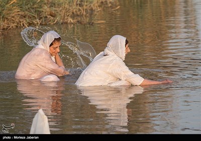 مراسم غسل تعمید صابئین مندایی در اهواز