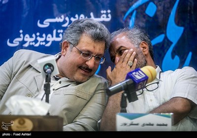 علی پور کیائی تهیه کننده و محمدمهدی عسگرپور کارگردان سریال رهایم نکن