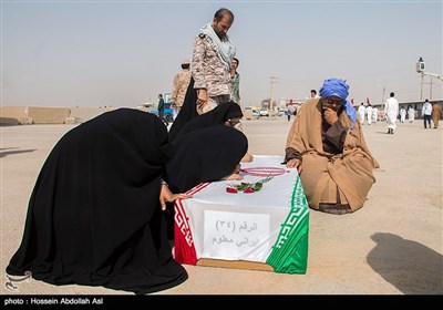 ورود پیکر ۷۵ شهید دفاع مقدس از مرز شلمچه