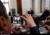 دیدار خداحافظی سفیر سابق فرانسه با ظریف وزیر امور خارجه