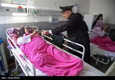 کاروان زیر سایه خورشید در بیمارستان بیستون - کرمانشاه 