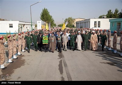 خورشید کے زیر سایہ کاروان کا شہداء فوجی ٹریننگ سنٹر کا دورہ