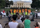 Anti-Trump Protests outside White House Continue into Fifth Night