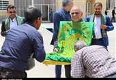 حضور خدام بارگاه رضوی در زندان کرمان به روایت تصویر
