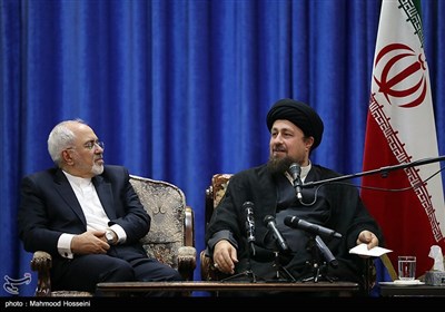 دیدار ظریف وزیر امور خارجه ، سفرا و روسای نمایندگی های ایران در جهان با حجت الاسلام سیدحسن خمینی 