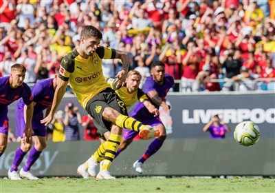 برتری دیرهنگام دورتموند مقابل لیورپول برتری دیرهنگام دورتموند مقابل لیورپول