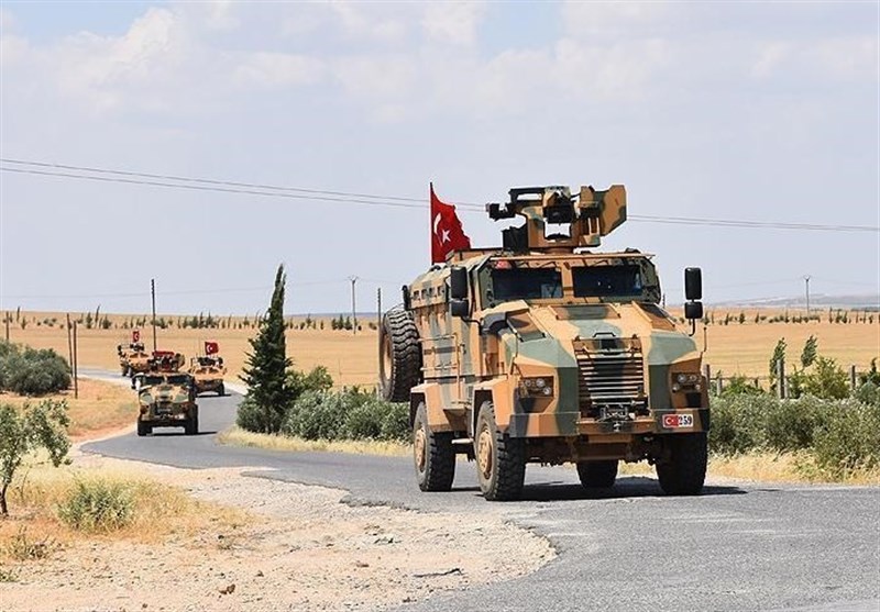 هجدهمین گشت زنی نیروهای مسلح ترکیه در اطراف منبج