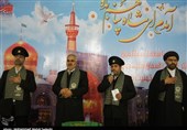 خوزستان| استقبال مردم هندیجان در مسجد جامع از خُدام حرم مطهر رضوی + تصاویر