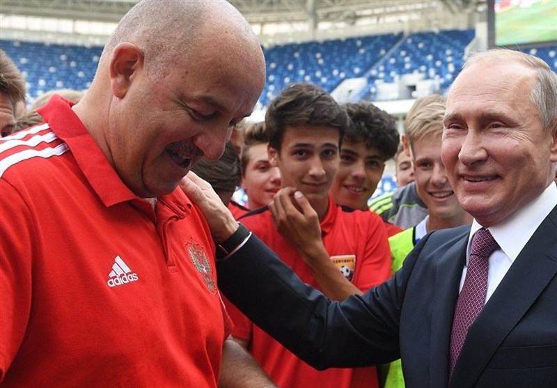 تجلیل پوتین از اعضای تیم ملی روسیه و توضیح چرچسوف درباره علت تماشای فینال جام جهانی 2018