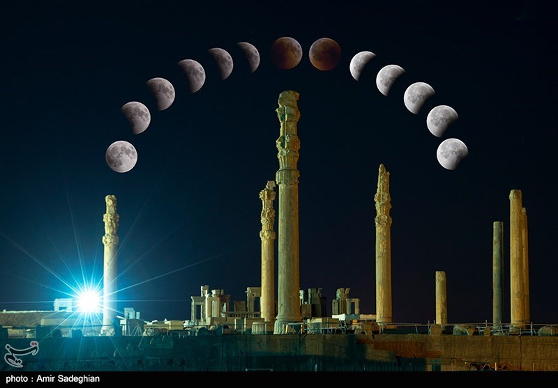 Longest Lunar Eclipse of Century Dazzles Sky-Watchers in Iran’s Persepolis