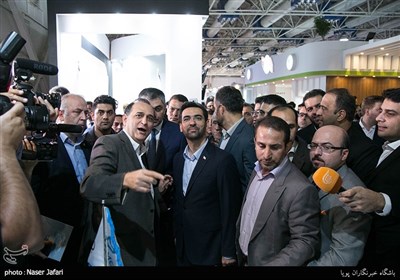 افتتاحیه نمایشگاه الکامپ با حضور آذری جهرمی وزیر ارتباطات