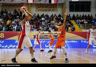 دیدار بسکتبال نوجوانان ایران و عراق - گرگان
