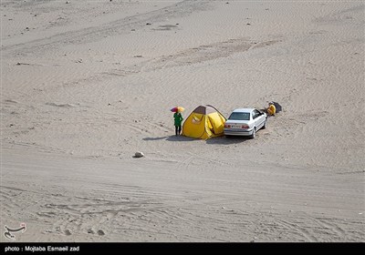 مسافران تابستانی دریاچه ارومیه