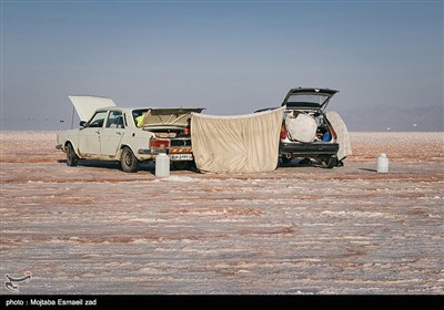 مسافران تابستانی دریاچه ارومیه