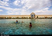 Children Playing with Water in Isfahan Naqsh-e Jahan Square 