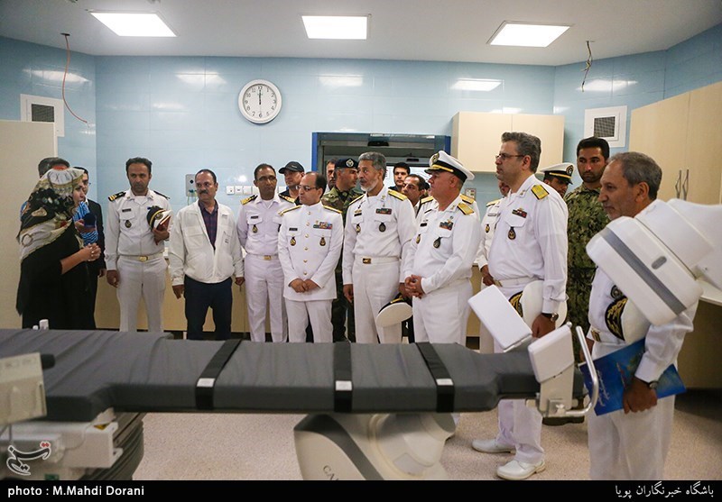 افتتاح فاز جدید بیمارستان گلستان نیروی دریایی ارتش با حضور دریادار حبیب‌الله سیاری معاون هماهنگ کننده ارتش 