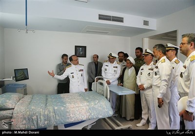 افتتاح فاز جدید بیمارستان گلستان نیروی دریایی ارتش با حضور دریادار حبیب‌الله سیاری معاون هماهنگ کننده ارتش