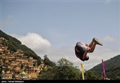 مسابقات پارکور در روستای تاریخی ماسوله