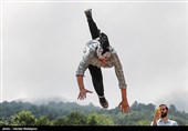 مسابقات پارکور در روستای تاریخی ماسوله