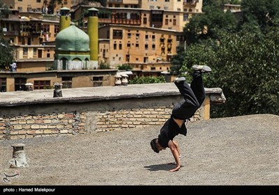 ایران کی حسین وادی ماسولہ میں پارکور مقابلے