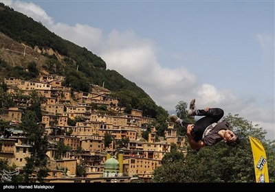 ایران کی حسین وادی ماسولہ میں پارکور مقابلے
