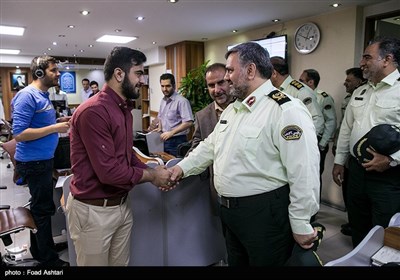 حضور رئیس پلیس آگاهی ناجا در خبرگزاری تسنیم 