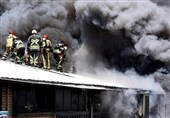 تهران| آتش‌سوزی گسترده انبار لوازم خانگی در خیابان خیام