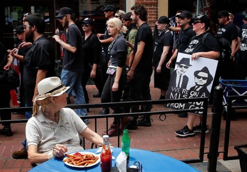 Us Hundreds March In Charlottesville In Anniversary Of Deadly Rally Photos World News