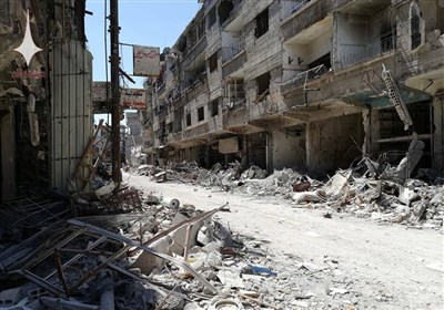 Destruction Left by Terrorists on Face of Syrian Town of Hajar Al-Aswad ...