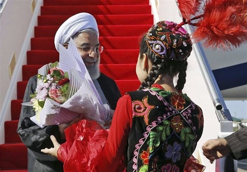 کیسپیئن سی کے اجلاس میں شرکت کرنے صدر روحانی قزاقستان پہنچ گئے