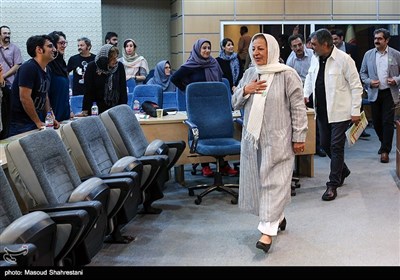 مرضیه برومند در نشست خبری هفدهمین جشنواره تئاتر عروسکی