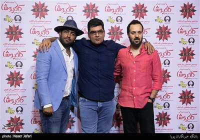 احمد مهرانفر ، علی عطشانی و سامان گوران در اکران خصوصی فیلم سینمایی کاتیوشا