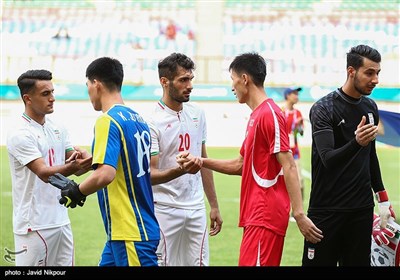 دیدار تیم فوتبال امید ایران و کره شمالی -بازیهای آسیایی 2018
