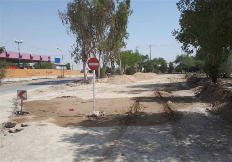 خوزستان| خطرناک‌ترین خیابان هندیجان در حال اصلاح و تعریض است