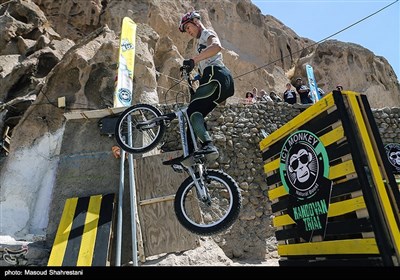 Iran’s Historical Village Hosts Mountain Bike Trials Competition
